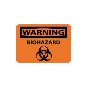  OSHA WARNING Biohazard Safety Sign: Home Improvement