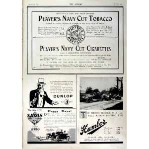   ADVERTISEMENT PLAYERS CIGARETTES HUMBER SAXON CAR