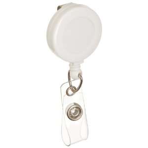 Brady 95073 White Color Retractable Badge Holder:  