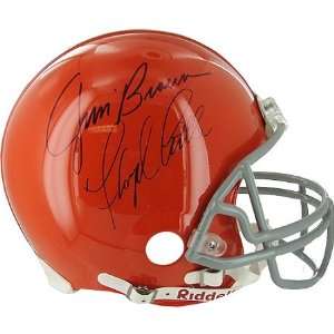 Floyd Little And Jim Brown Dual Autographed Syracuse 