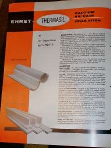 Ehret Insulation Catalog~Asbestos~Thermalite/Thermasil  