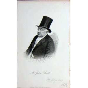  BailyS Antique Portrait 1862 Mr John Scott Top Hat: Home 