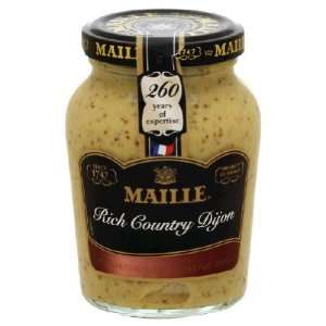 Maille, Mustard Dijon Rich Cntry, 7 Ounce (12 Pack)  