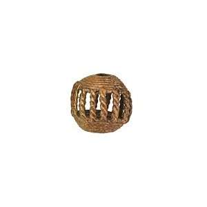    African Brass Cage Round 17 20mm Beads Arts, Crafts & Sewing