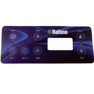 Balboa Spa Side Label Overlay (2 Pumps,Blower,Light) 10430