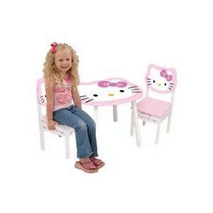  Hello Kitty Table & Chair Set   Color: Pink and White 