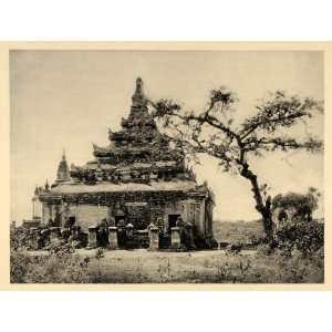   Burma Hurlimann Pagoda Bamar   Original Photogravure