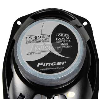 x9 Pincer TS 6941R 2000W 3 way Coaxial Car Audio Speaker Black Pair 