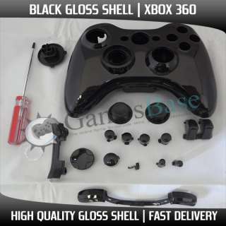   Gloss XBOX 360 Wireless Controller Shell Parts   All Buttons, ABXY Etc