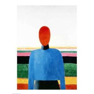    Bust of Woman   Poster by Kazimir Malevich (18x24)