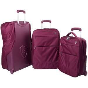  Heys Burgundy Flylite Hybrid 3 Pc Luggage Set