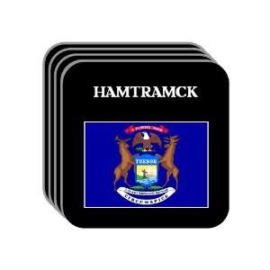  US State Flag   HAMTRAMCK, Michigan (MI) Set of 4 Mini 