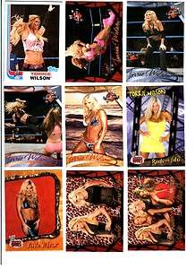 WWE Torrie Wilson Wrestling Lot 9 Different Trading Cards B  