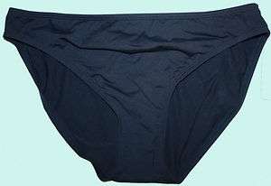 Anne Cole Navy Blue bikini bottoms sz 10, 12 womens swimsuit pant 