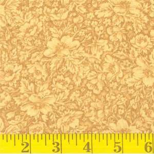  45 Wide Lindsey Ochre Fabric By The Yard: Arts, Crafts 