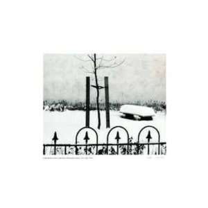  Fence with Snow by Andre Kertesz, 20x12