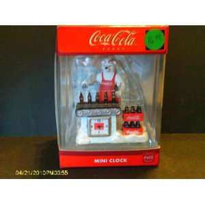    Coca Cola Brand Mini Clock Polar Bear Company: Everything Else