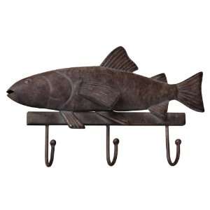  Trout Hand Forged Metal Hanging Rack: Home & Kitchen