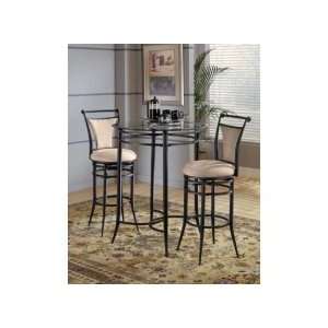 Mix N Match Bistro Set with Cierra Stools   Hillsdale 4596PTBS2FW 