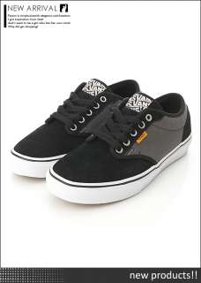 BN Vans Black Slate Atwood Skateboard Shoes #V174 B  