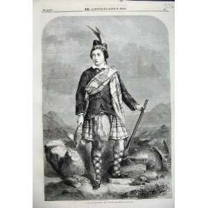   1858 Royal Highness Prince Wales Scottish Kilt Hunting: Home & Kitchen