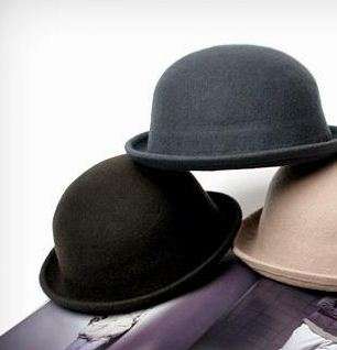 NEW Fashion Black trendy Bowler Derby Hat Cloche  