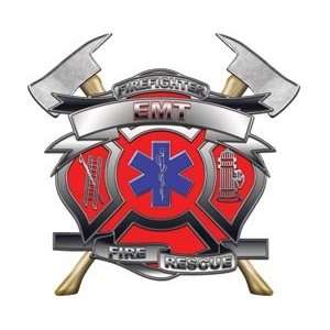 EMT Firefighter Fire Rescue Decal   3 h   REFLECTIVE