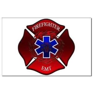  FIREFIGHTER EMT Firefighter Mini Poster Print by  