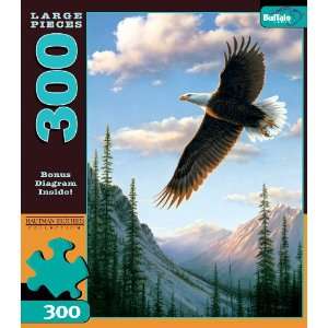   300 Piece Hautman Brothers Soaring Eagle Jigsaw Puzzle: Toys & Games