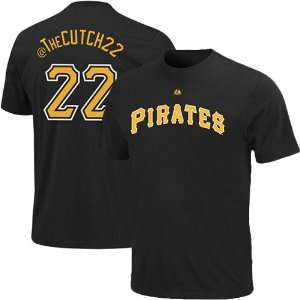   Pittsburgh Pirates #22 Twitter T Shirt   Black: Sports & Outdoors