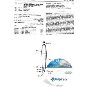  NEW Patent CD for TAMPER FOOT MOUNTING ARRANGEMENT 