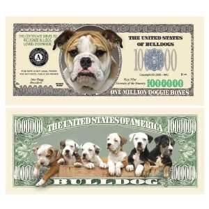  Bulldog Million Dollar Bill Case Pack 100: Toys & Games