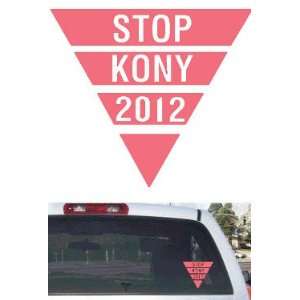  Kony 2012 Window Pink Triangle Decal 4x3.5 Everything 