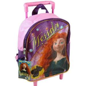  Brave 11 Inch Mini Rolling Backpack with Micro Silk Art 