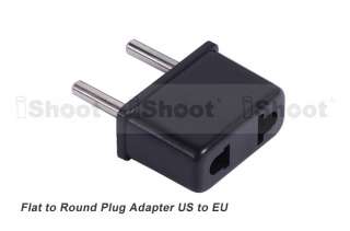 US◆USA to EU◆EUROPE◆Travel Power Outlet AC Plug Adaptor  