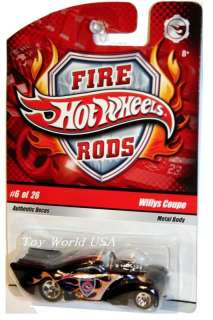 Hot Wheels 2009 Fire Rods #6 Willys Coupe  
