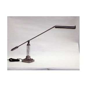   Nickel / Crystal Fluorescent Traditional / Classic Piano Lamp from t