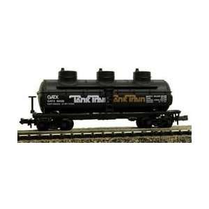   Train 3 Dome Tank N Scale Freight Train Car With Knuckle Coupler: Toys