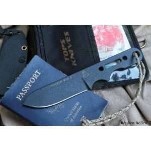  Tops Knives TMAN02 Travelin Man 2 Fixed Blade Knife with 