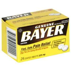 Bayer Aspirin Pain Reliever/ Fever Reducer (325 mg), 24 Count Tablets