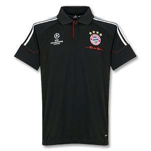  11 12 Bayern Munich C/L Polo   Black: Sports & Outdoors