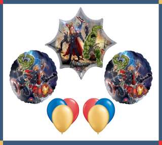 avengers mylar balloon set iron man hulk thor captain america comic 