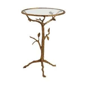  Sherwood Brass/ Glass Accent Table: Kitchen & Dining