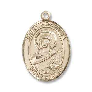  14kt Gold St. Perpetua Medal Jewelry