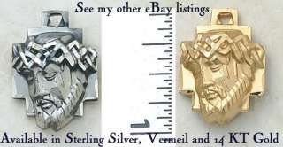CREED Sterling Silver Head of Christ Medal on Chain NEW  