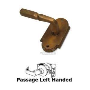  Rustic revival bronze   passage left handed twisted lever 