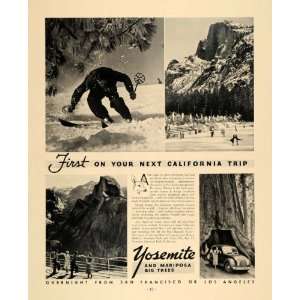   Mariposa California Tourism Travel   Original Print Ad