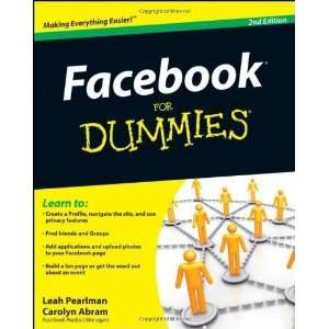  Facebook For Dummies [Paperback] Leah Pearlman Books