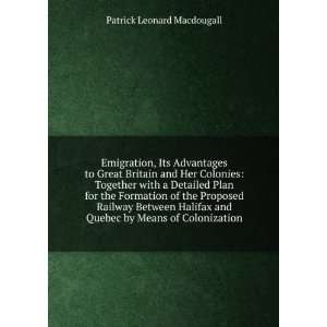   Detailed Plan for the MacDougall P. L. (P Leonard Macdougall Books