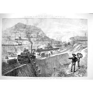   1888 PANAMA SHIP CANAL CULEBRA MOUNTAIN LESSEPS COLON